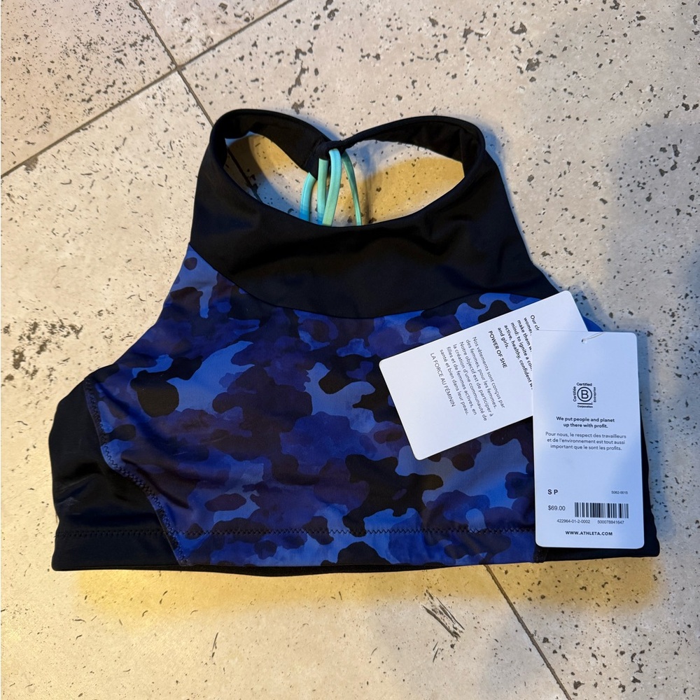 NWT Athleta high neck bikini top